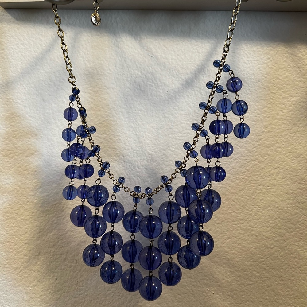 J.Crew. Blue statement necklace